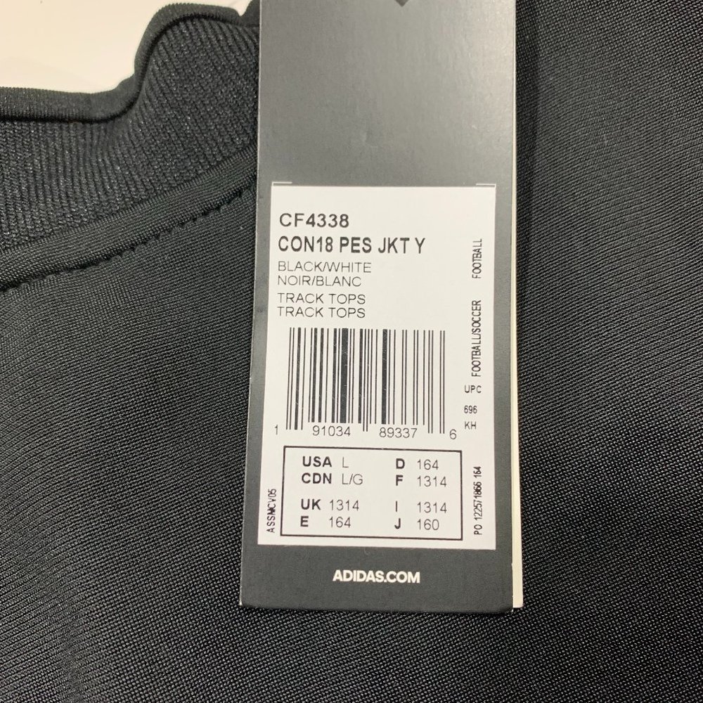 adidas Condivo 18 Tracksuit Soccer Jacket, Black/White, L - Picture 10 of 13